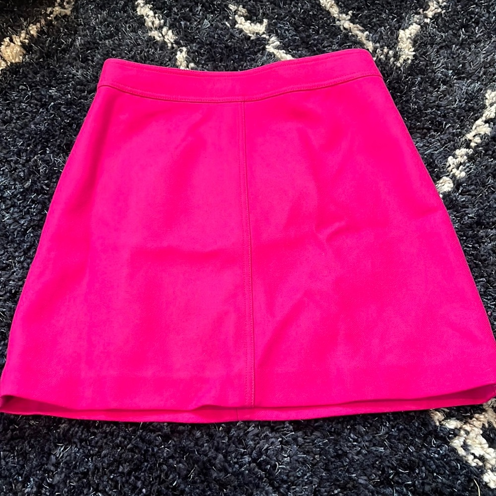 JCrew Pink Skirt 100% wool size 8